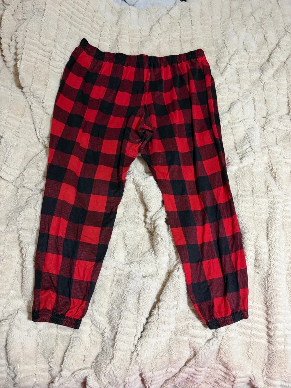 Red and Black Plaid Pajama Pants - Joyspun